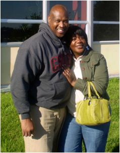 Andre Wilson and his wife Tracy Wilson by CSU